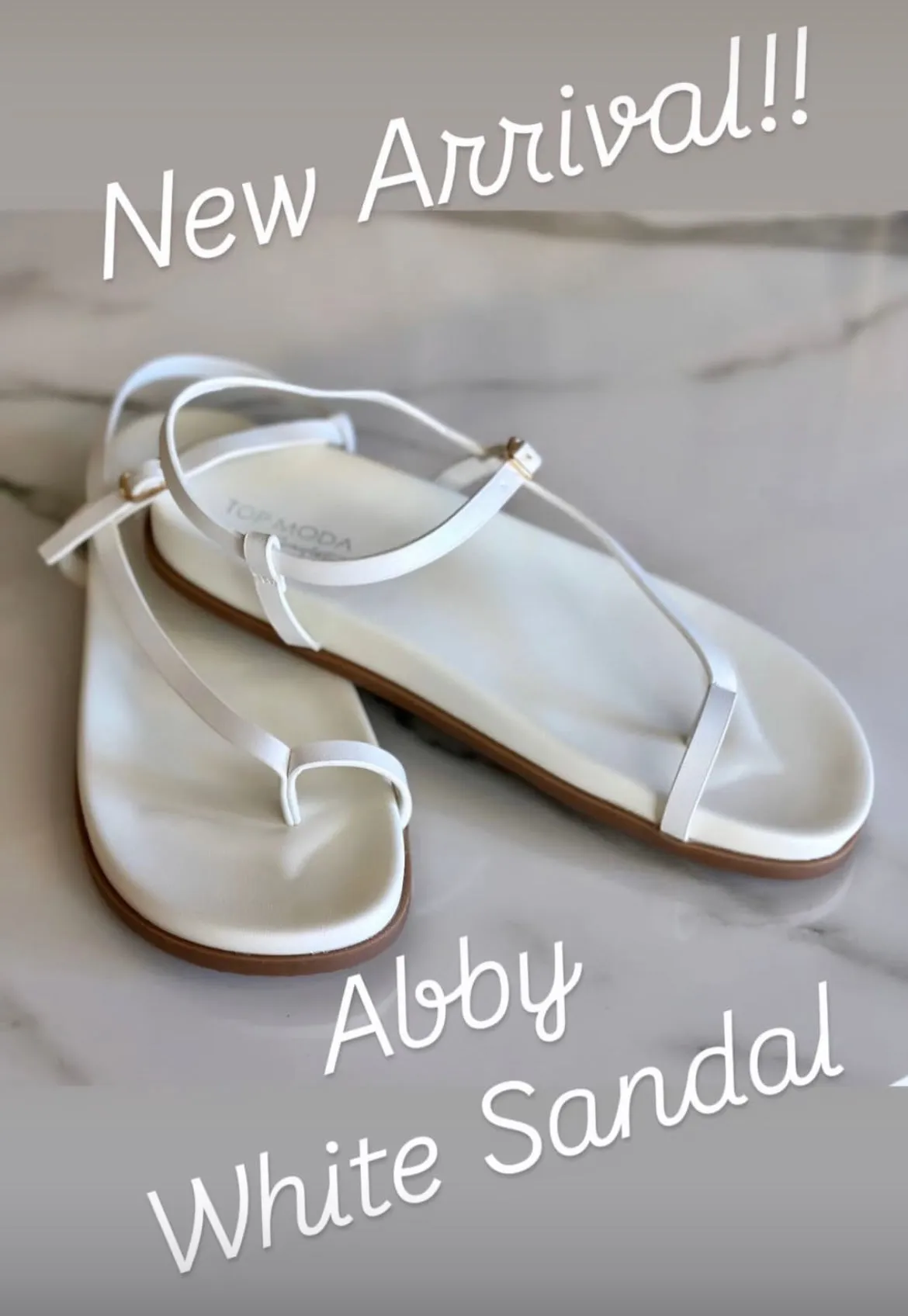 ABBY WHITE SANDAL