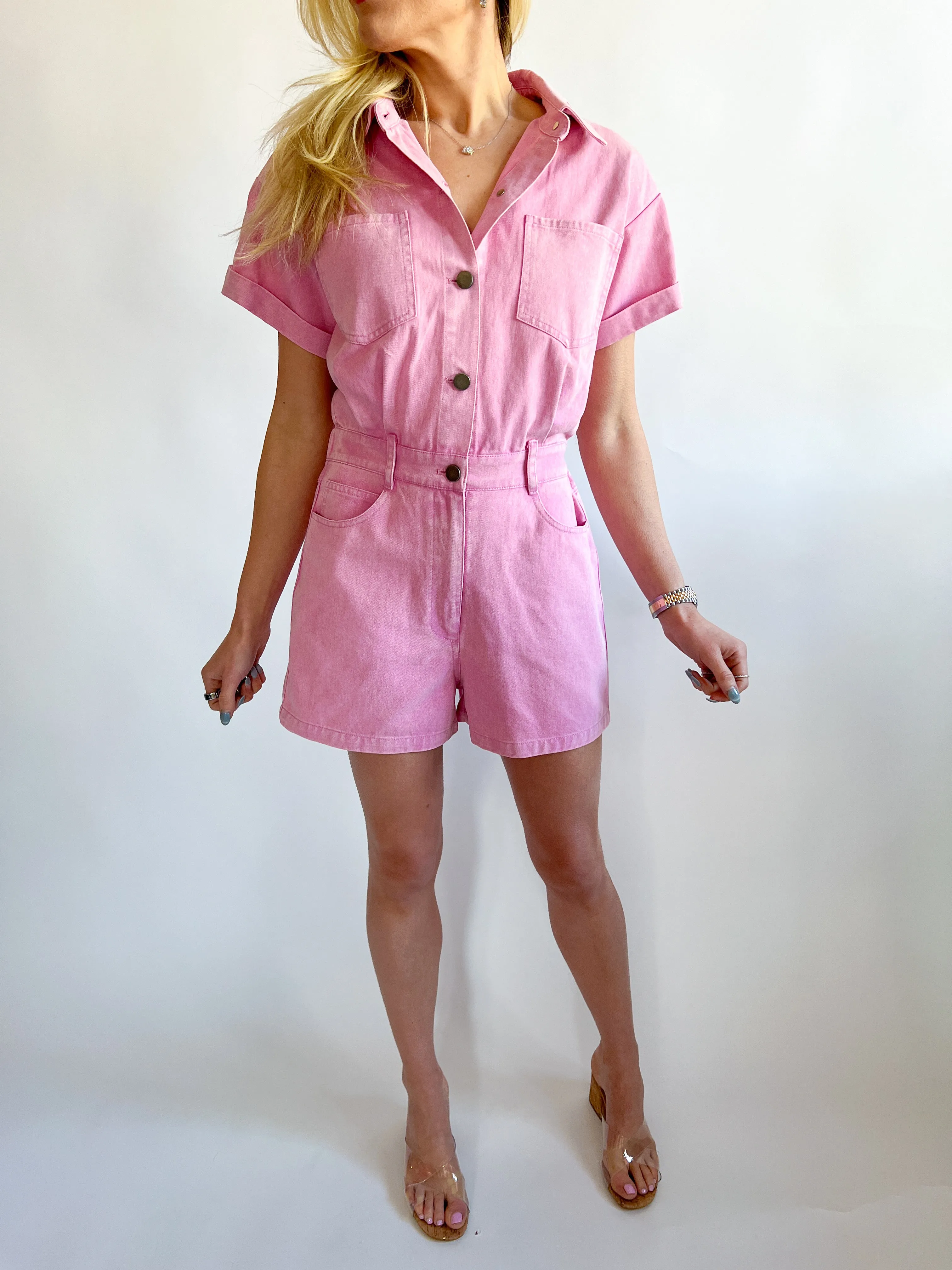 Anabelle Denim Playsuit