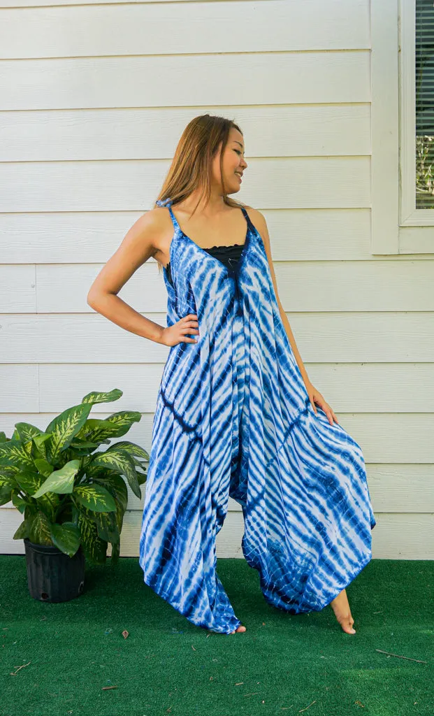 Azure Shibori Jumpsuit