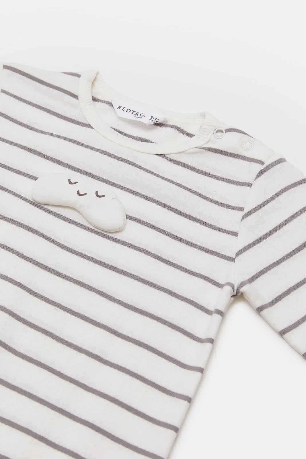 Babies White Striped Romper