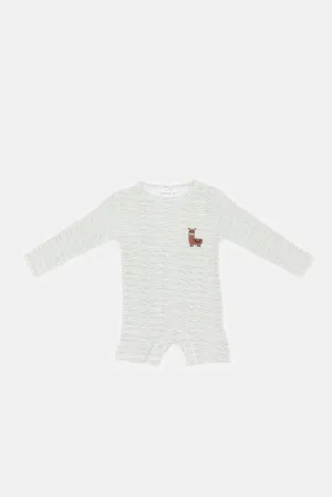 Baby Mint Striped Rompers