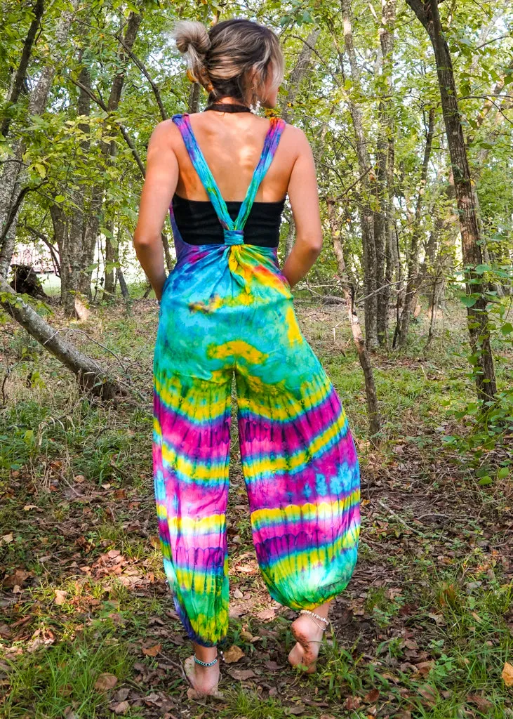 Boho Bliss Dungarees Pocket Jumpsuit