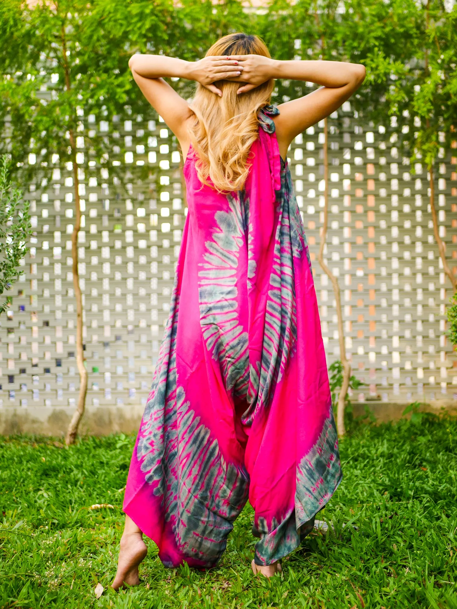 Boho Blossom Hand Dyed Jumpsuit