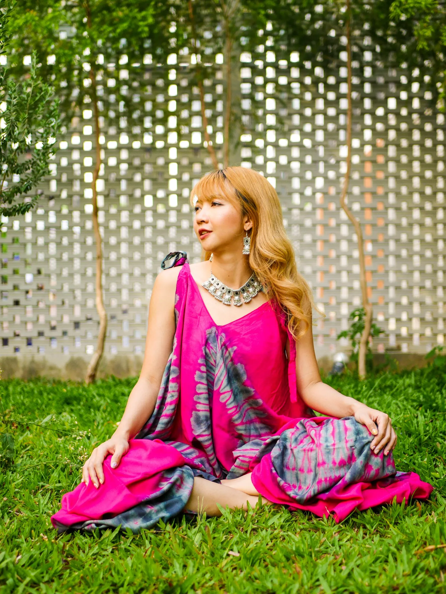 Boho Blossom Hand Dyed Jumpsuit