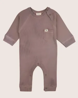 Brown Rib Romper