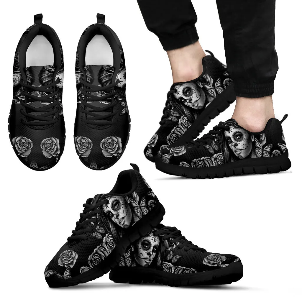Calavera Sneakers Black And White