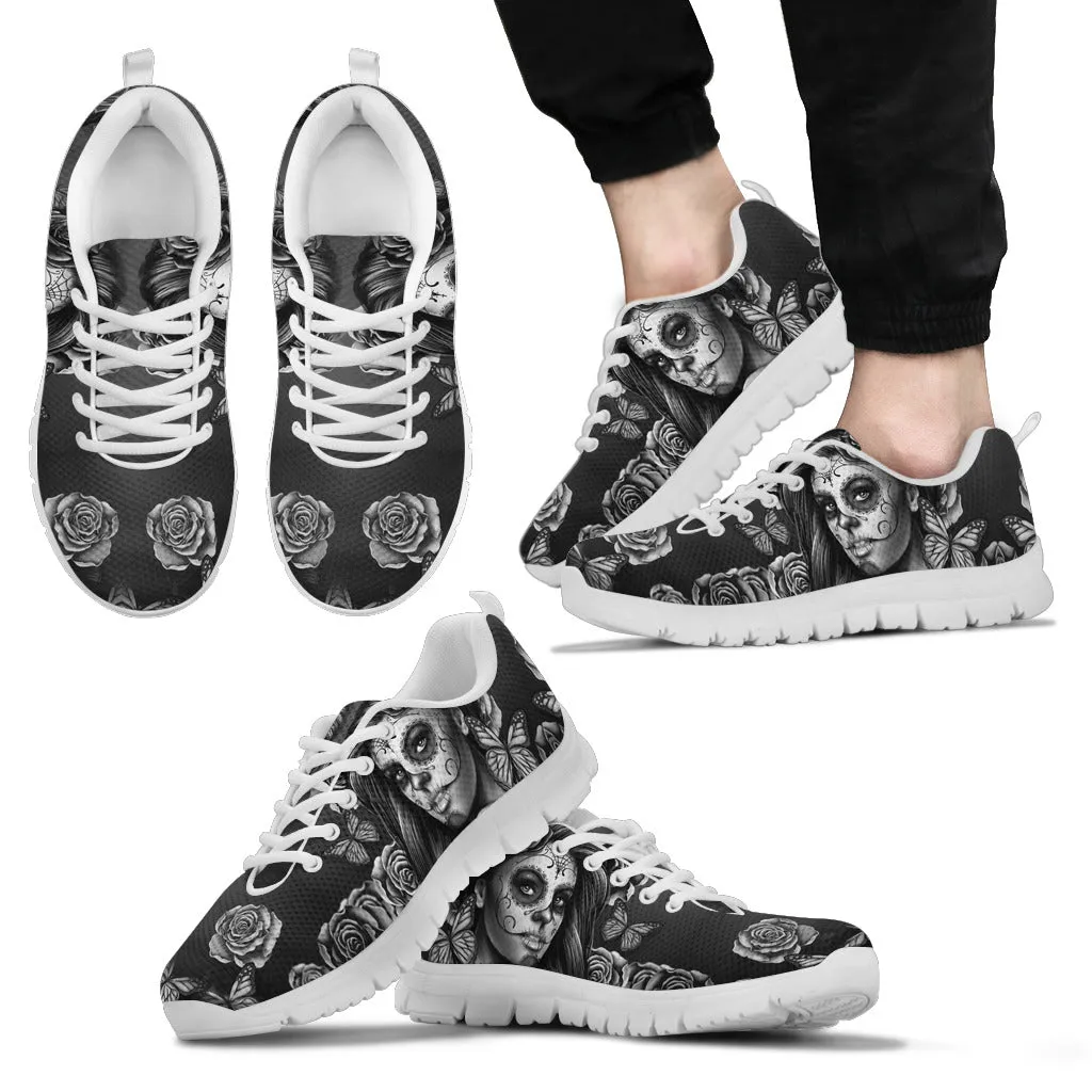 Calavera Sneakers Black And White