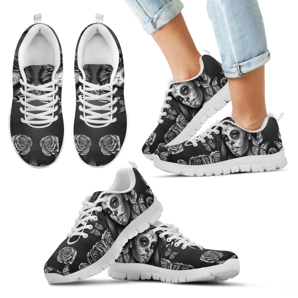 Calavera Sneakers Black And White