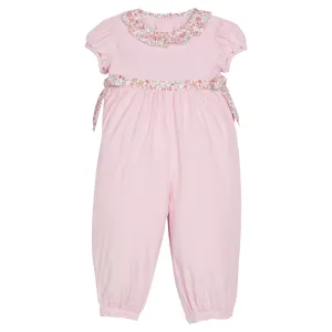 Caroline Bow Romper- Pemberley Floral