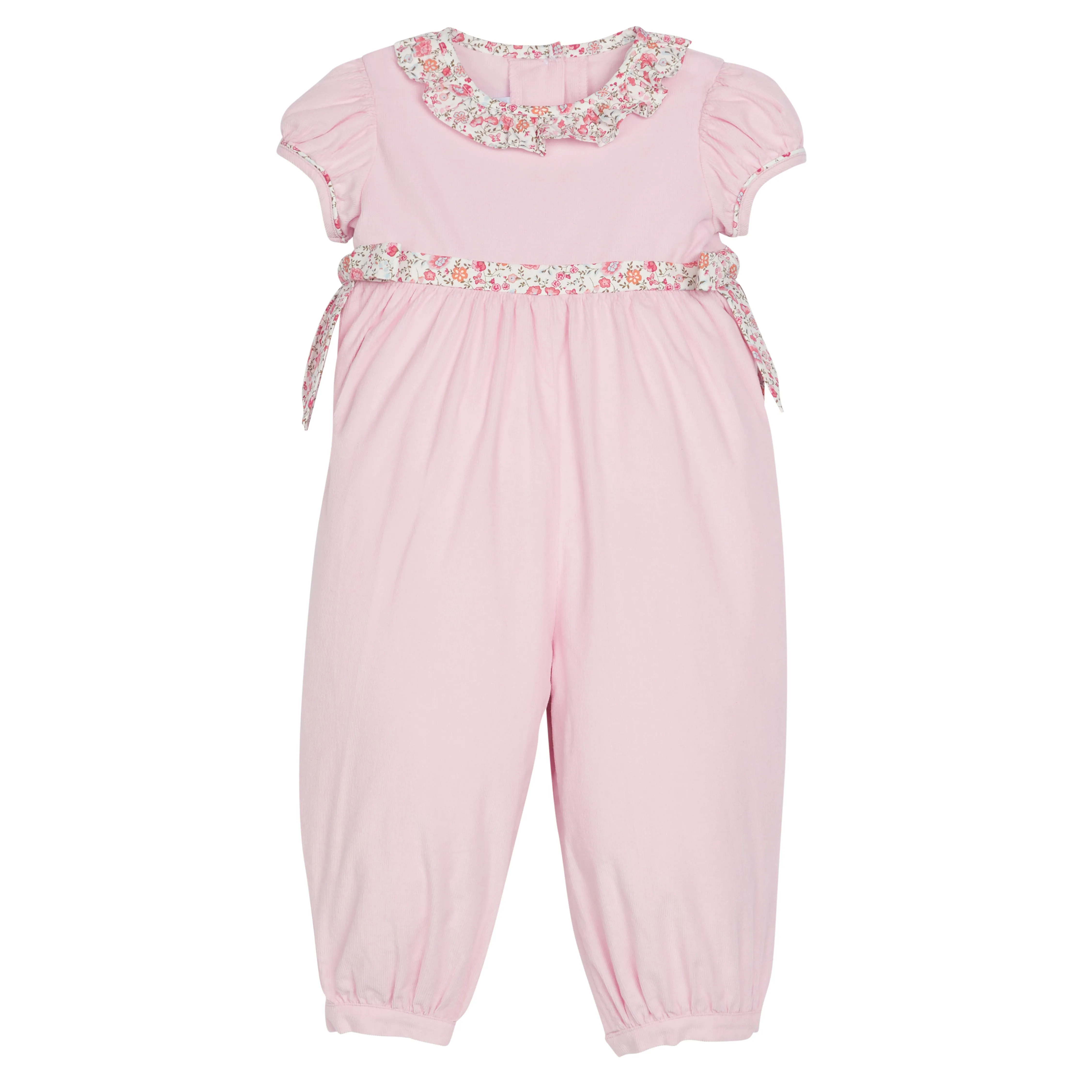 Caroline Bow Romper- Pemberley Floral