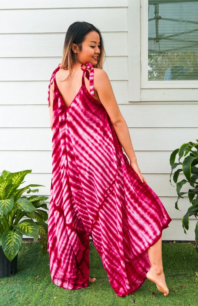 Crimson Waves Jumpsuit