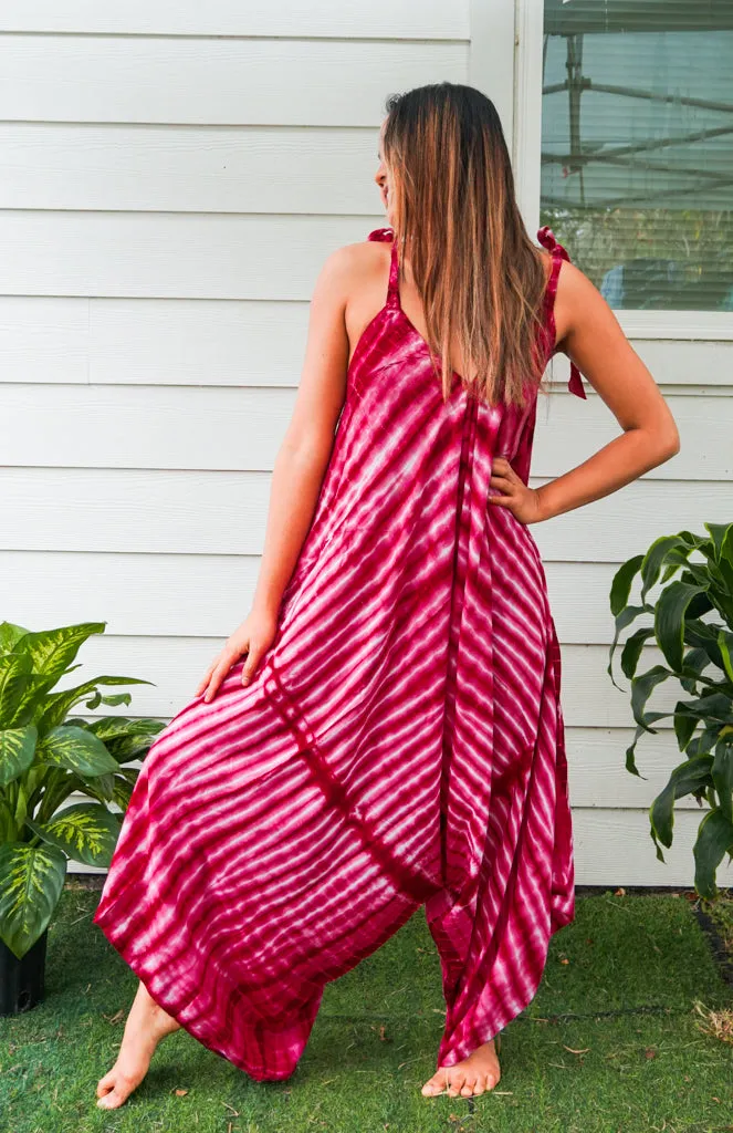 Crimson Waves Jumpsuit