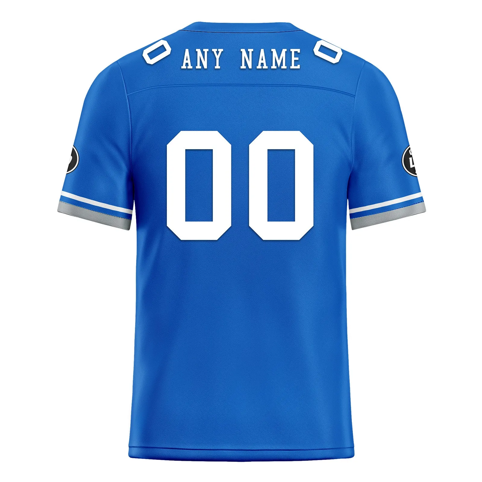 Custom Blue Gray Detroit Football Jersey and Firesoul Sports Shoes Combo Offer Personalized Combo ZH-D020273-11