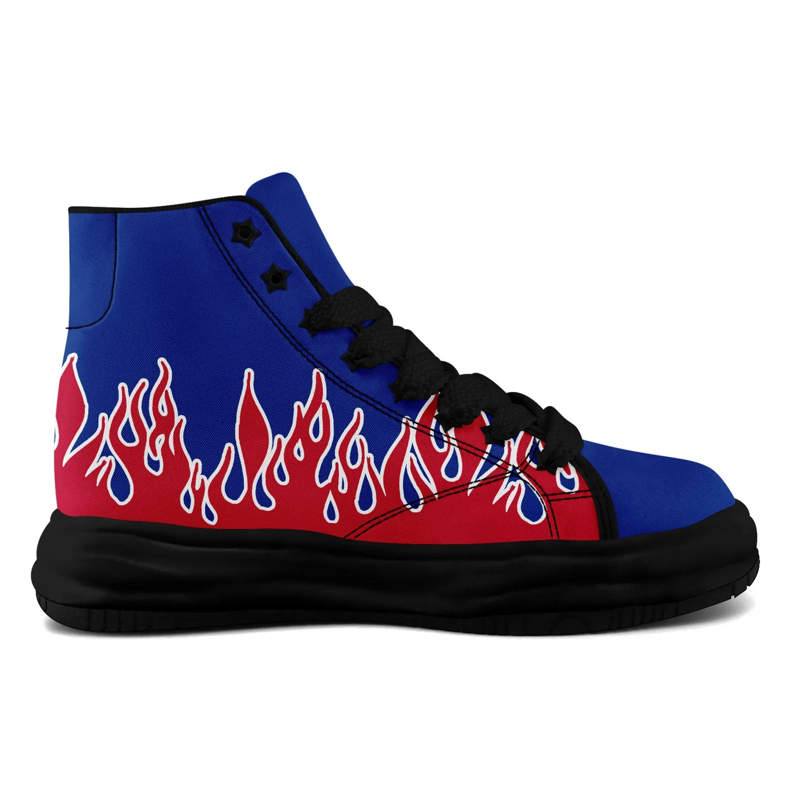 Custom Blue White Red Buffalo Football Jersey and Firesoul Sports Shoes Combo Offer Personalized Combo ZH-D020273-4