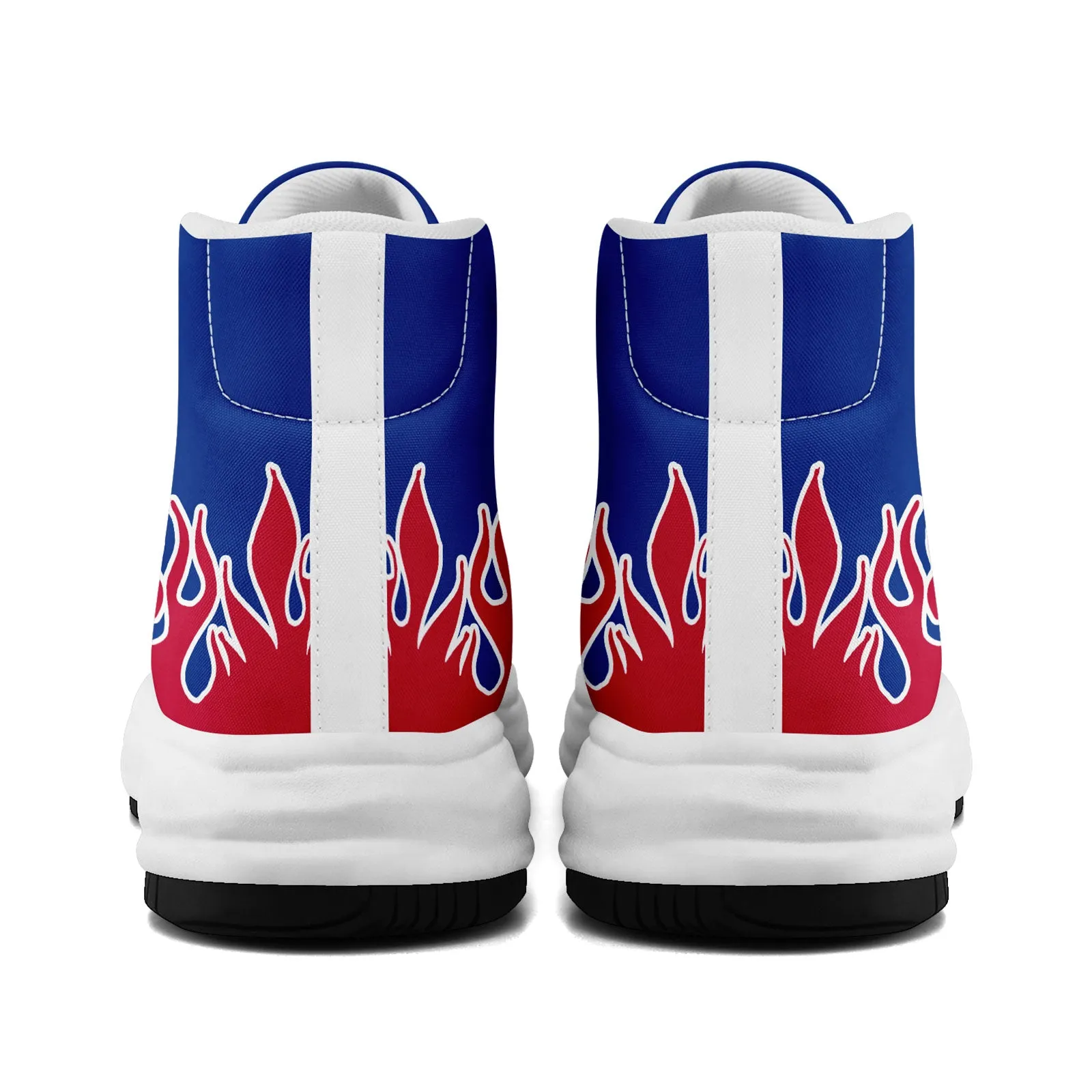 Custom Blue White Red Buffalo Football Jersey and Firesoul Sports Shoes Combo Offer Personalized Combo ZH-D020273-4