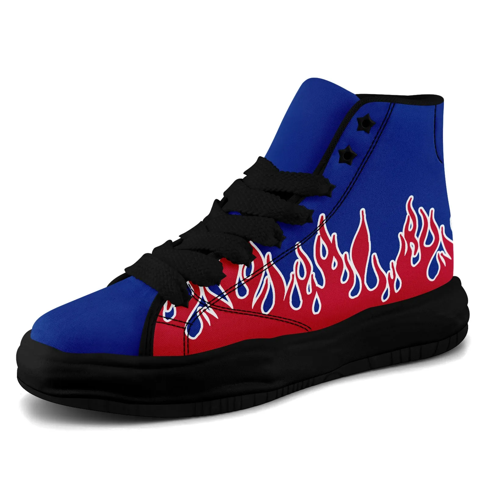 Custom Blue White Red Buffalo Football Jersey and Firesoul Sports Shoes Combo Offer Personalized Combo ZH-D020273-4