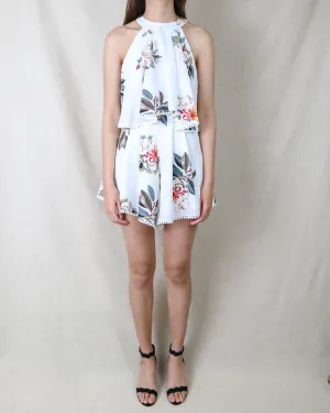 Dance All Night Floral Halter Romper in More Colors