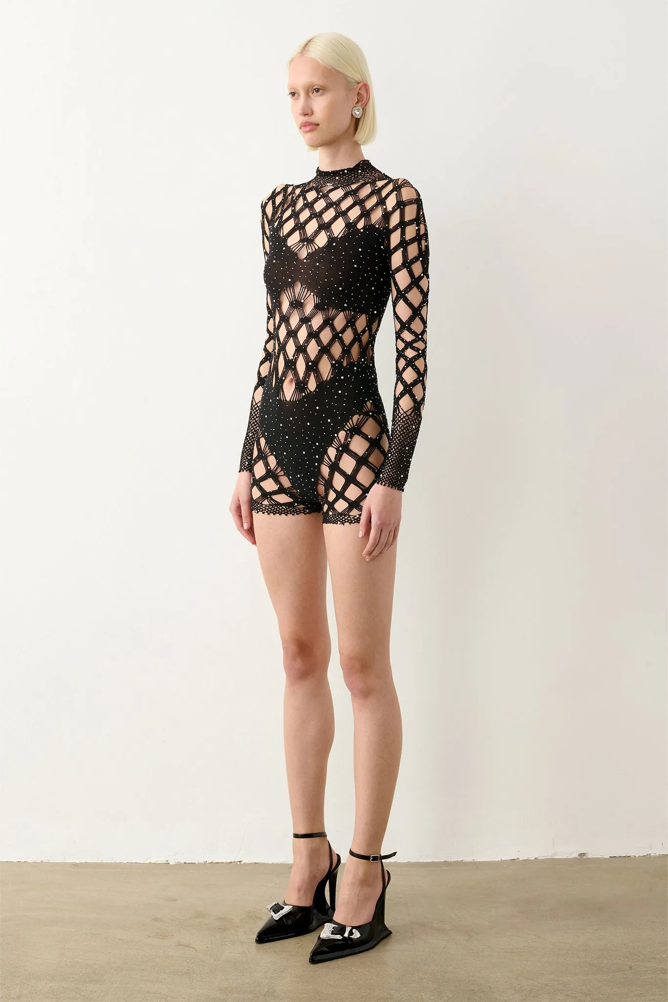 Dollar Playsuit Black