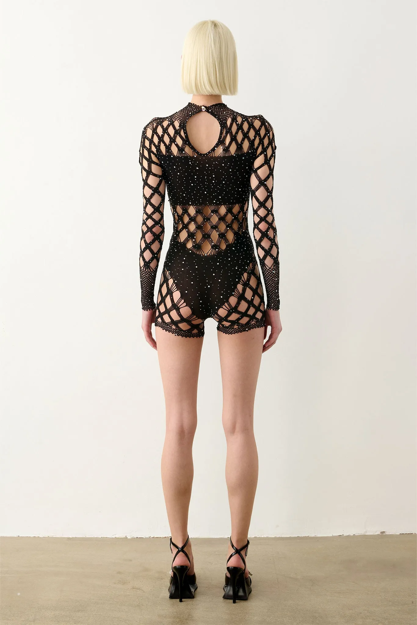 Dollar Playsuit Black