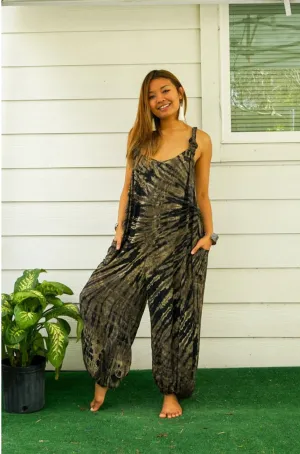 Earthbound Hippie Racerback Dungarees Jumpsuit Romper