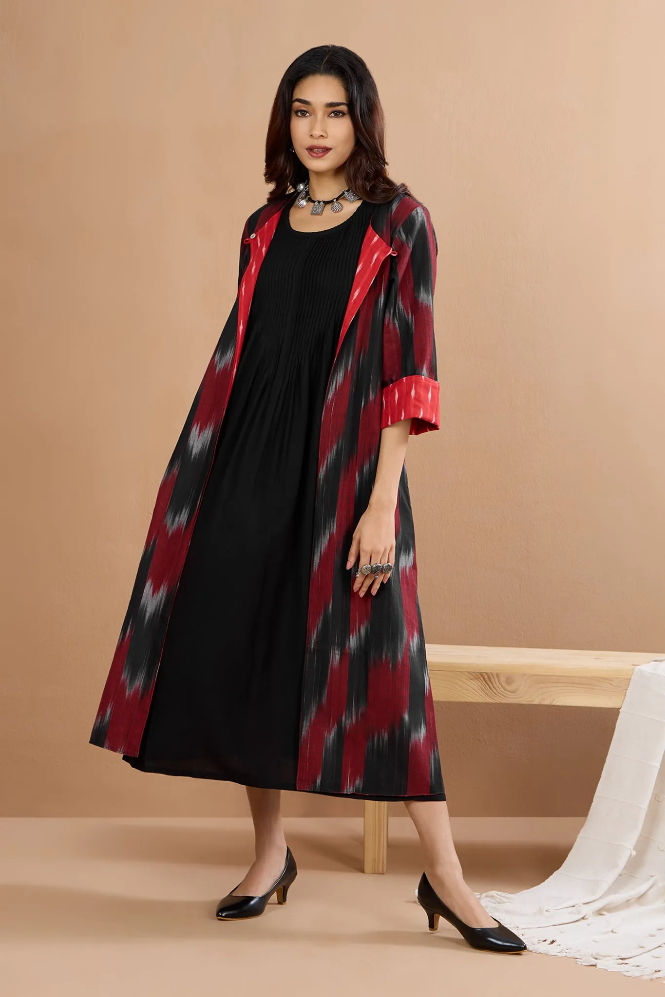 Ember’s Shadow Dance Reversible Choga (only jacket)