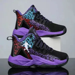Fashion sneakers with breathable mesh with front laces