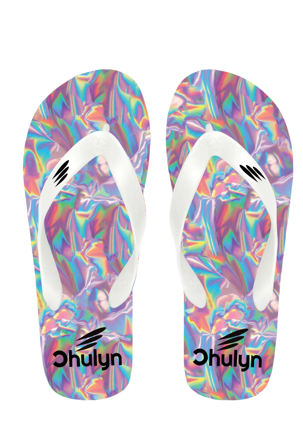Flip Flops Printed Holographic