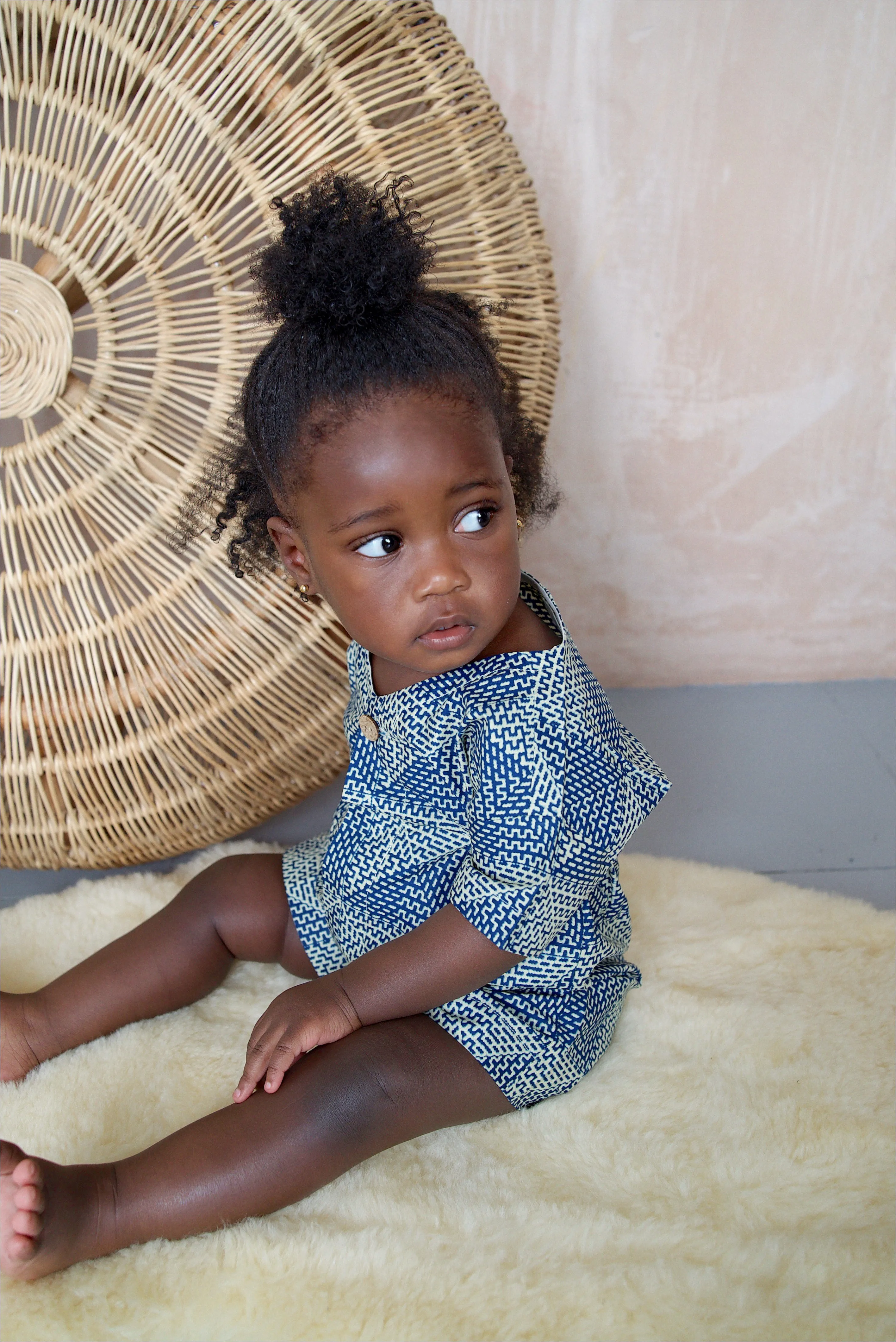 Fola Playsuit | Blue Tile