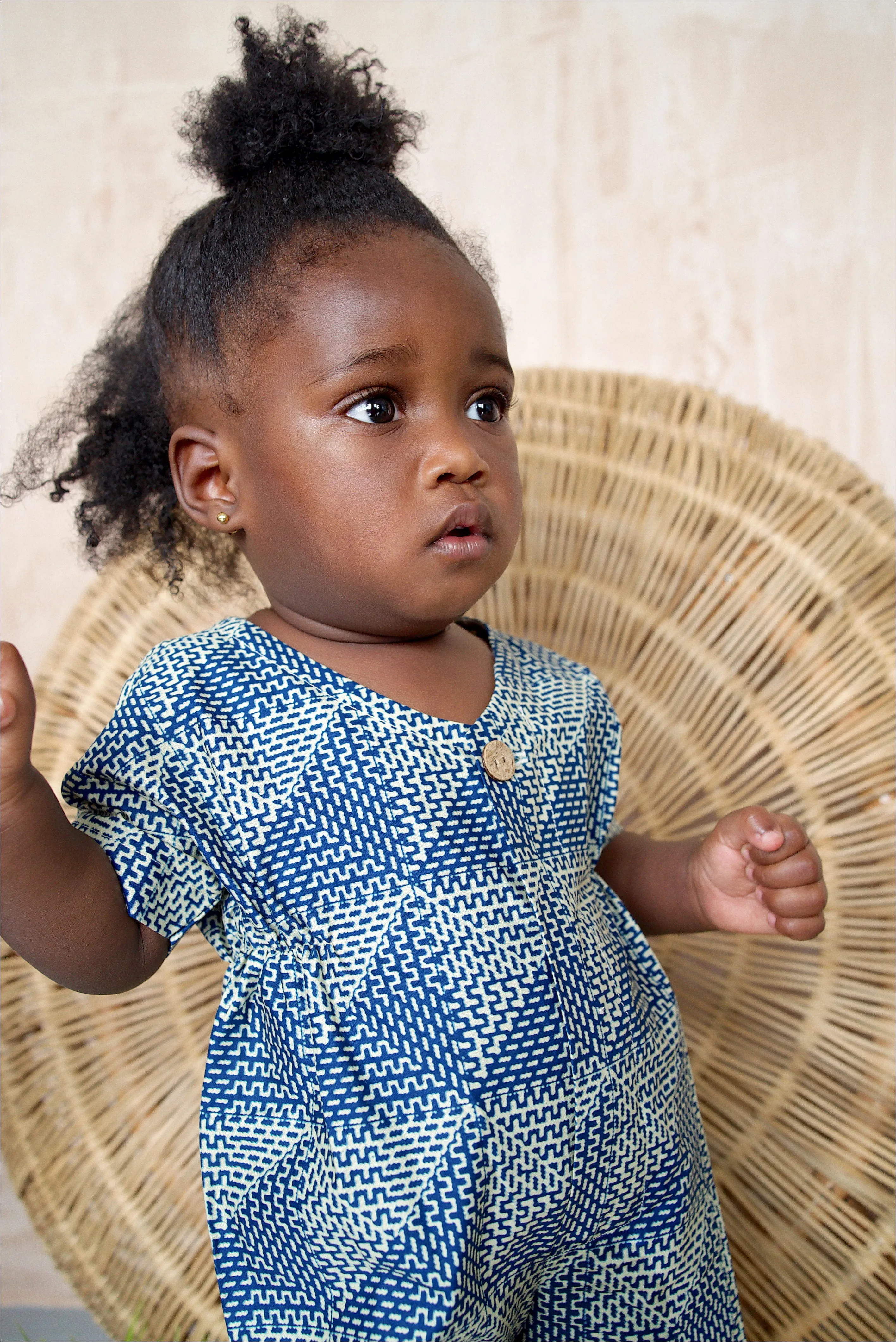 Fola Playsuit | Blue Tile