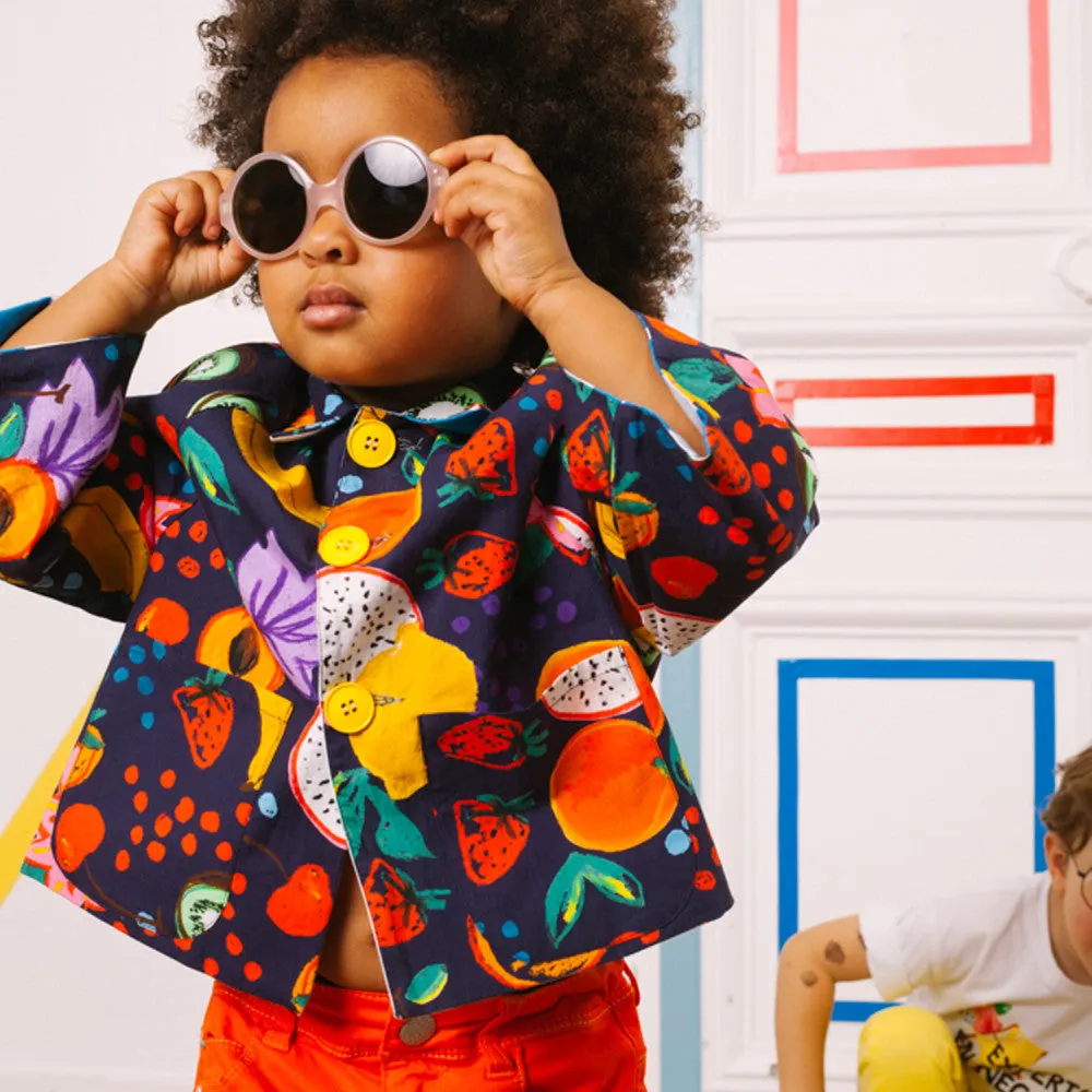 Girls' reversible printed jacket