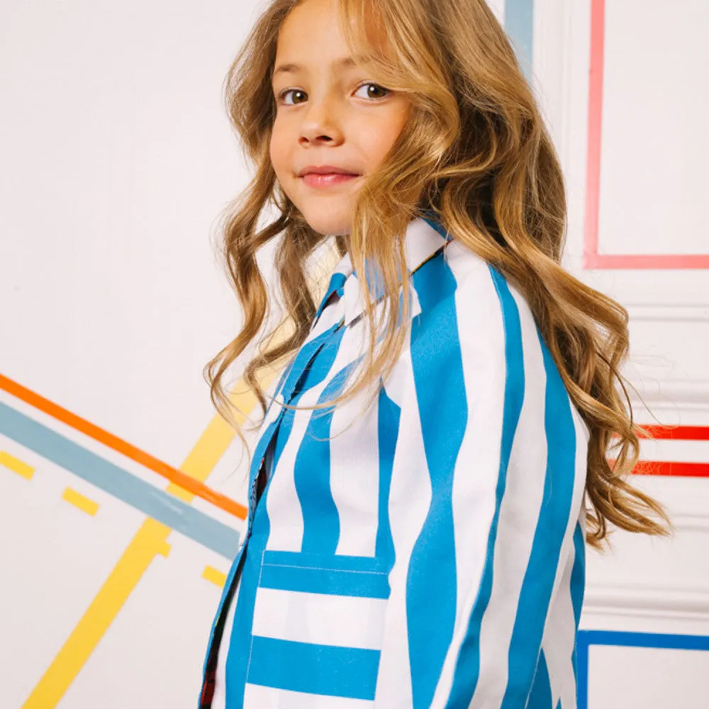Girls' reversible printed jacket