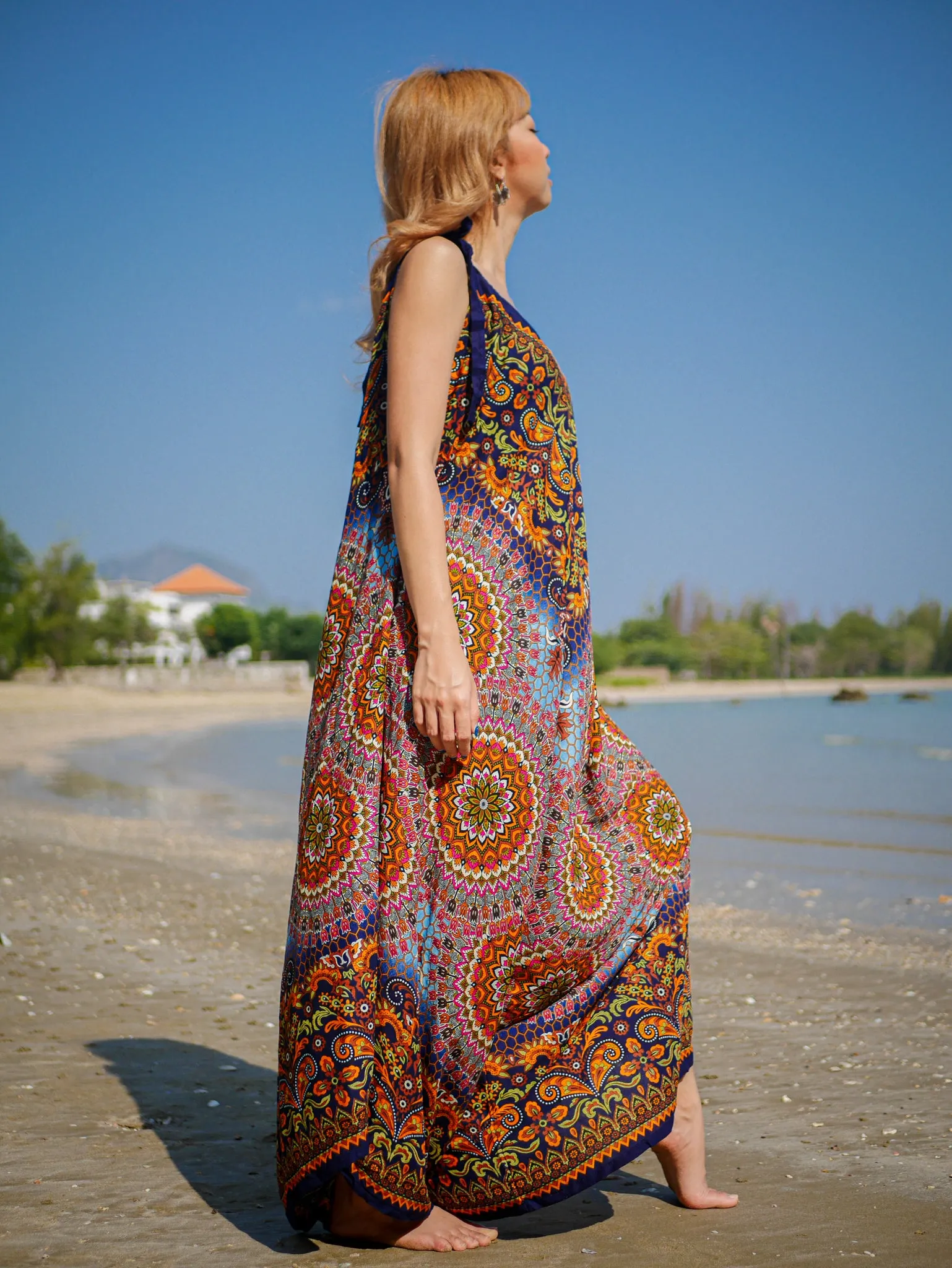 Golden Hour Mandala Boho Jumpsuit