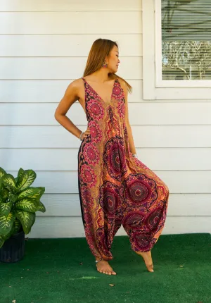 Golden Mandala Hippie Boho Jumpsuit