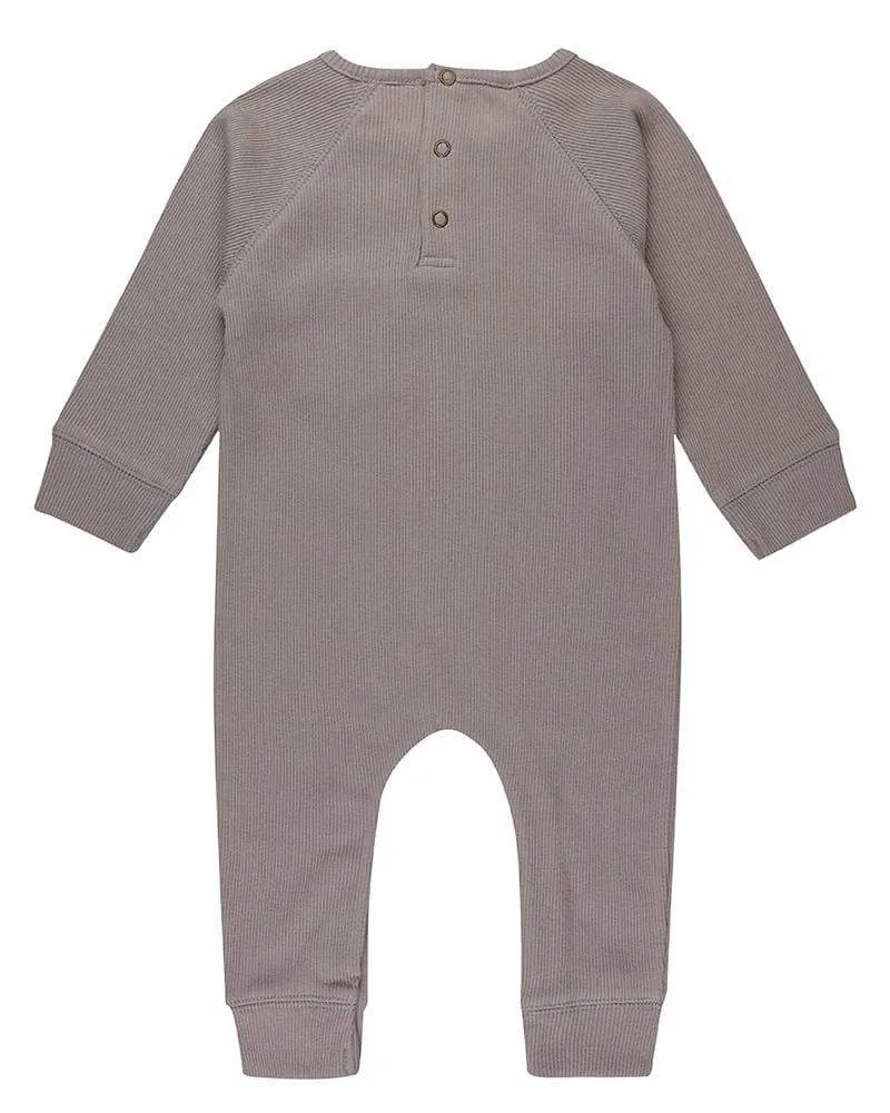 Grey Rib Romper