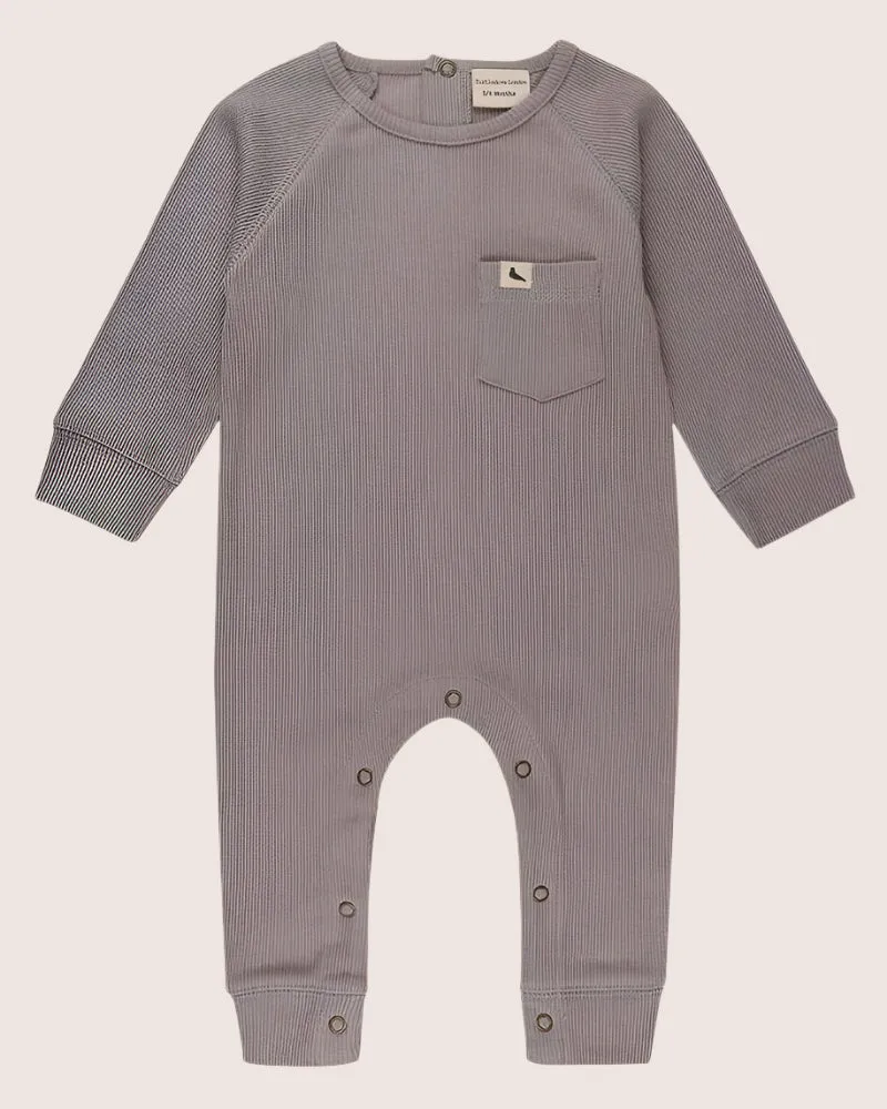 Grey Rib Romper