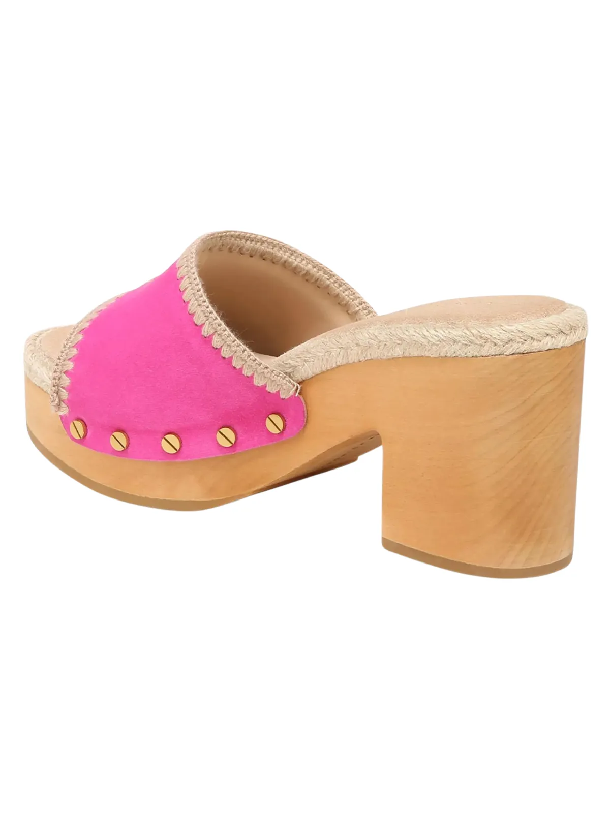 Hannalee Suede Espadrille Clog Sandals