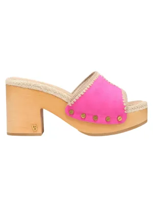 Hannalee Suede Espadrille Clog Sandals