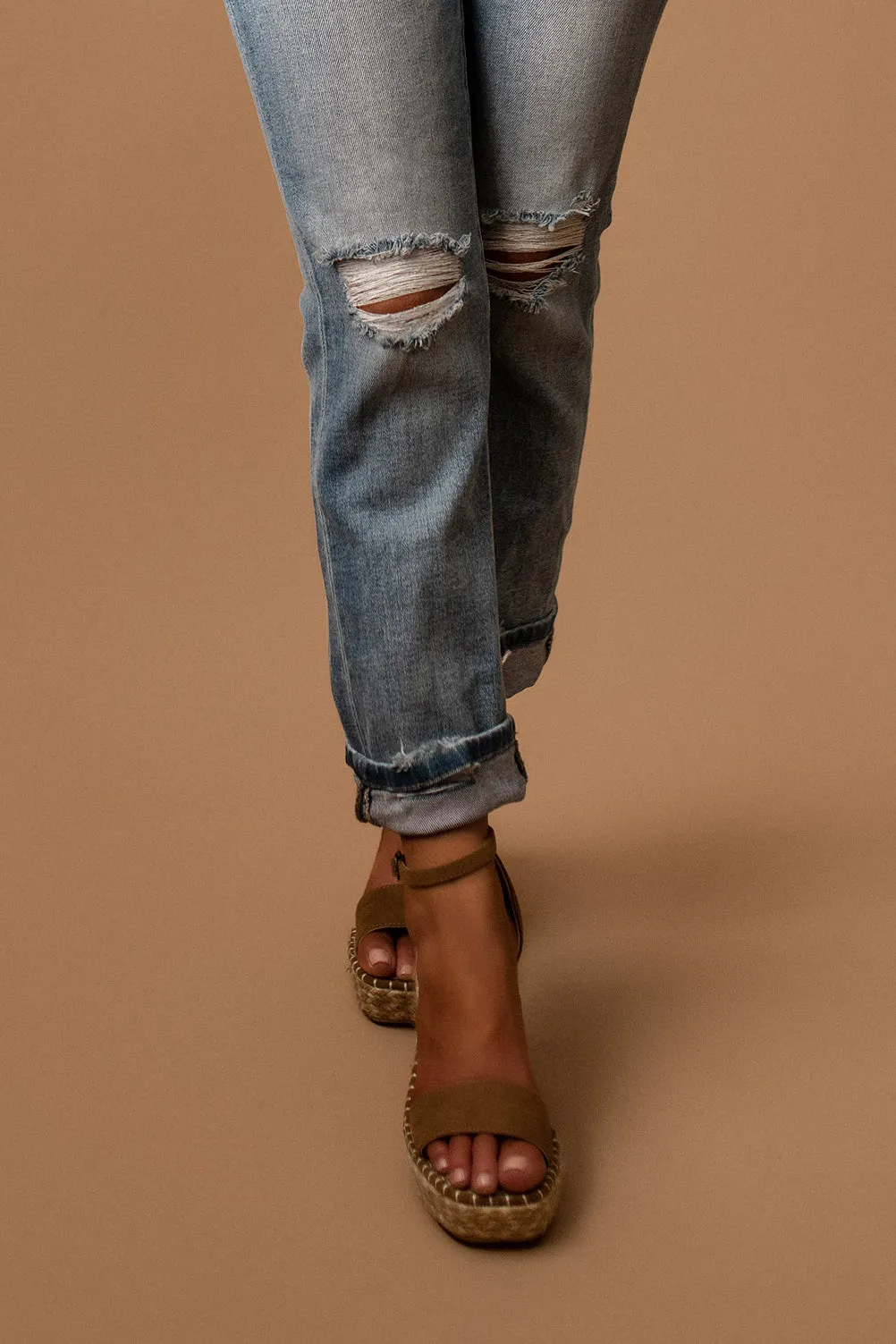 Hazel Espadrille Wedge Sandals (Brown) | PREORDER Restocking 3/15