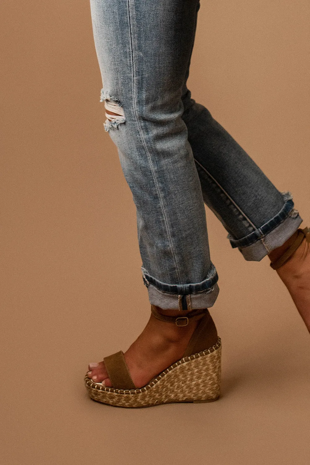 Hazel Espadrille Wedge Sandals (Brown) | PREORDER Restocking 3/15