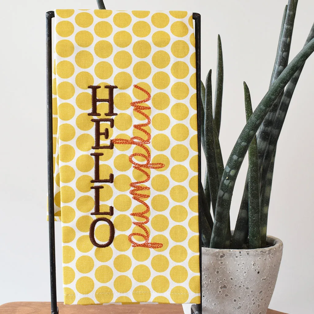 Hello Pumpkin Kitchen Towel