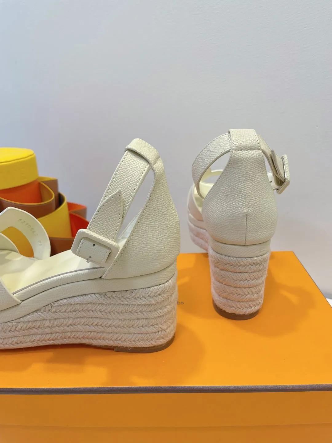 HM Elda espadrille White Cowhide 212235