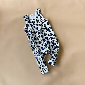 Hugo-Cheetah Playsuit| White