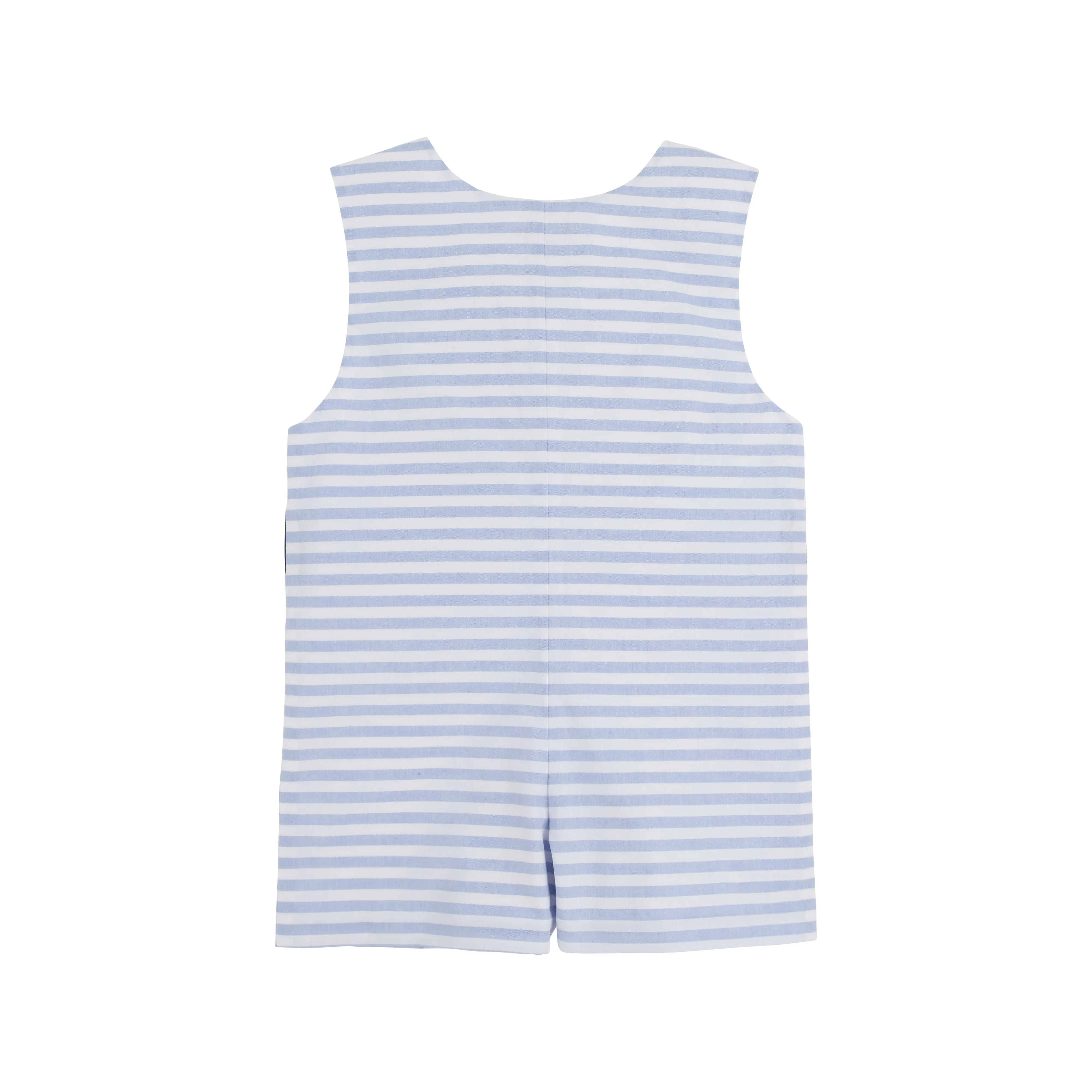 Jack Keene Jon Jon - Park City Periwinkle Stripe with Nantucket Navy & Richmond Red Buttons