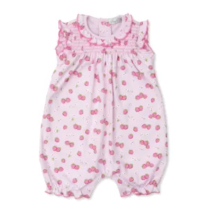 Kissy Kissy Strawberry Essence Smocked Playsuit
