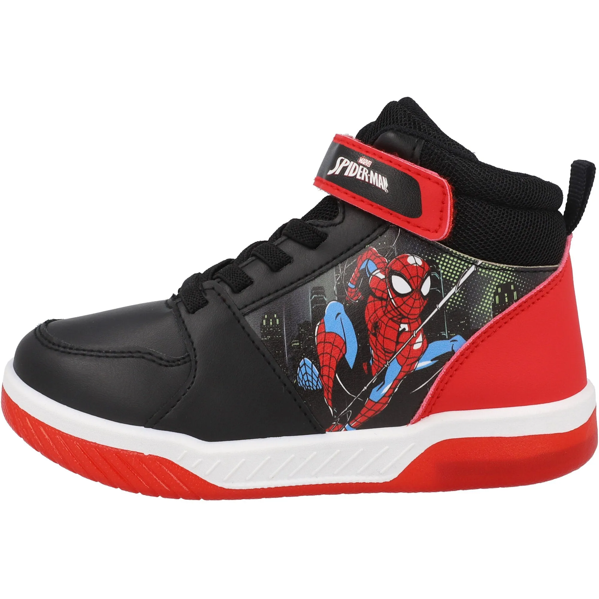 Marvel Spider-Man Black High Top Kids Sneakers
