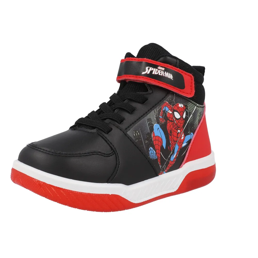 Marvel Spider-Man Black High Top Kids Sneakers