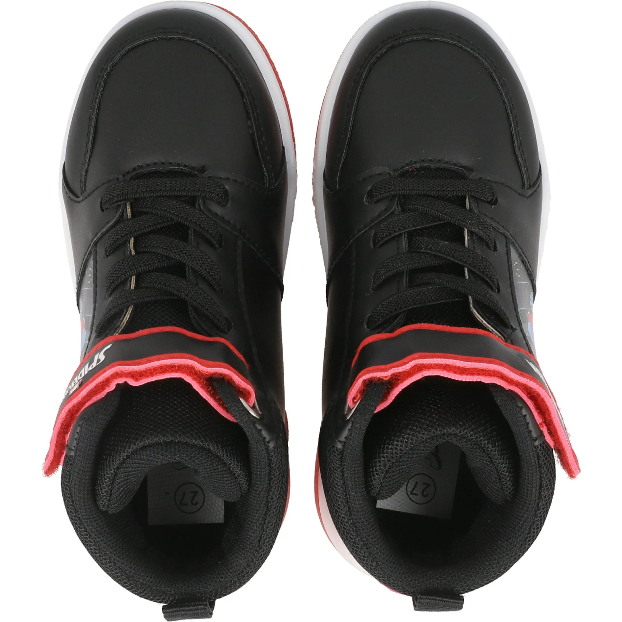 Marvel Spider-Man Black High Top Kids Sneakers