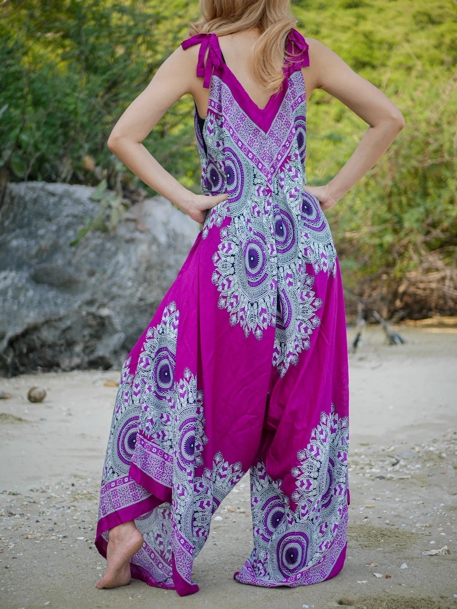 Orchid Mandala Boho Jumpsuit