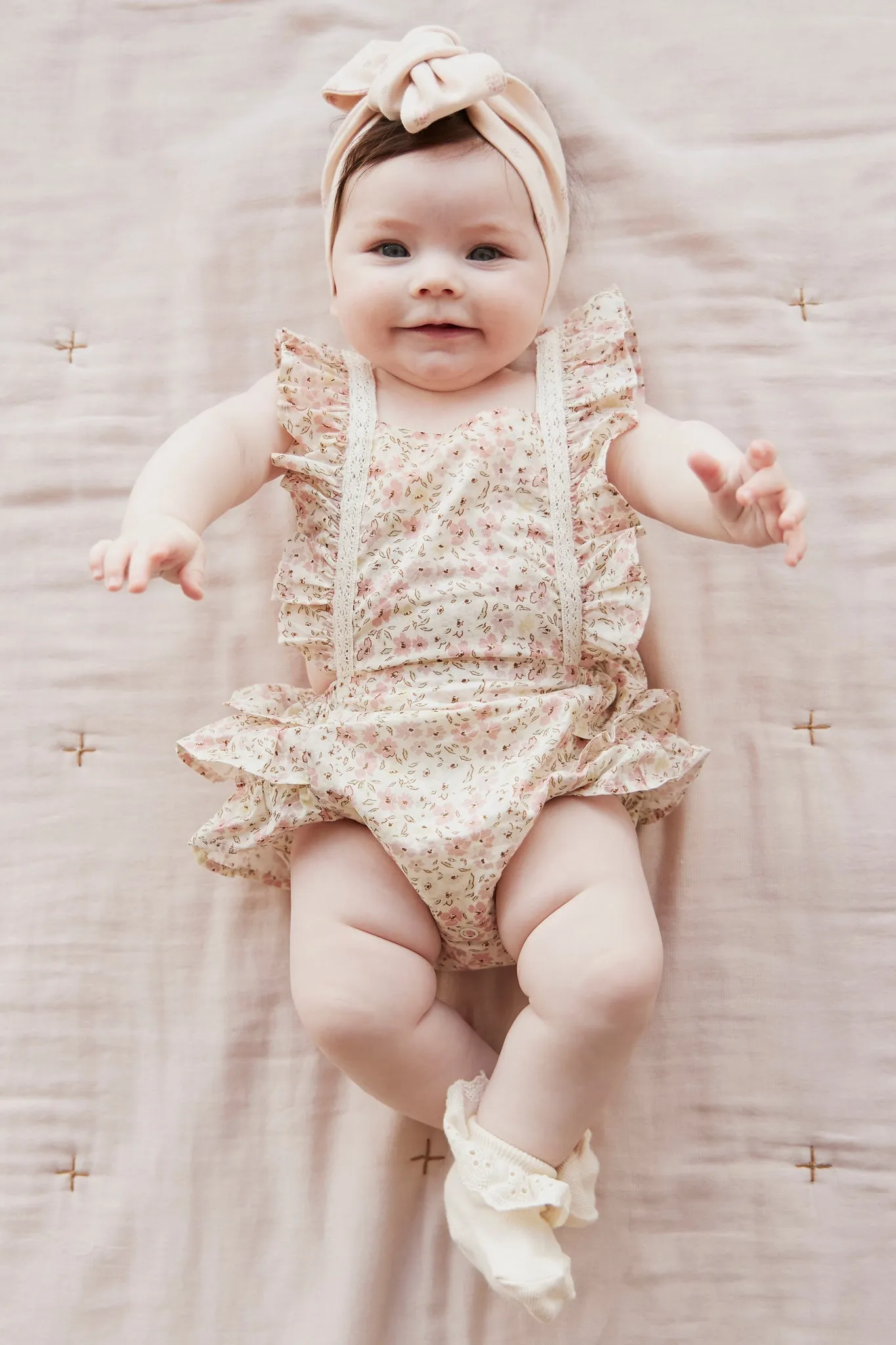 Organic Cotton Heidi Playsuit - Fifi Floral