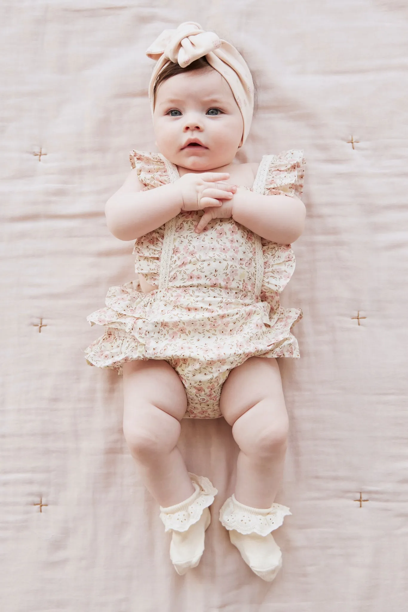 Organic Cotton Heidi Playsuit - Fifi Floral